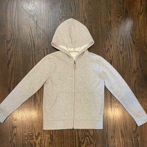 Gray crew cuts zipper kids